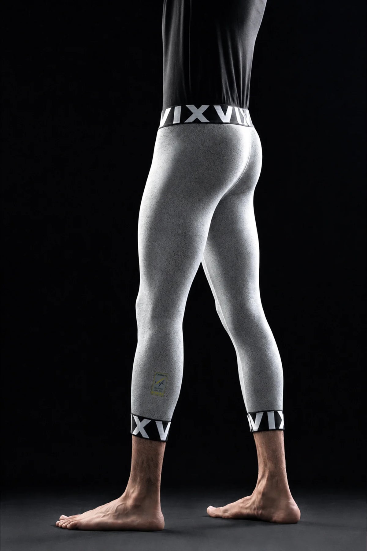 Men’s VIX Comfort Pro cut-resistant ski base layer, side fit on model